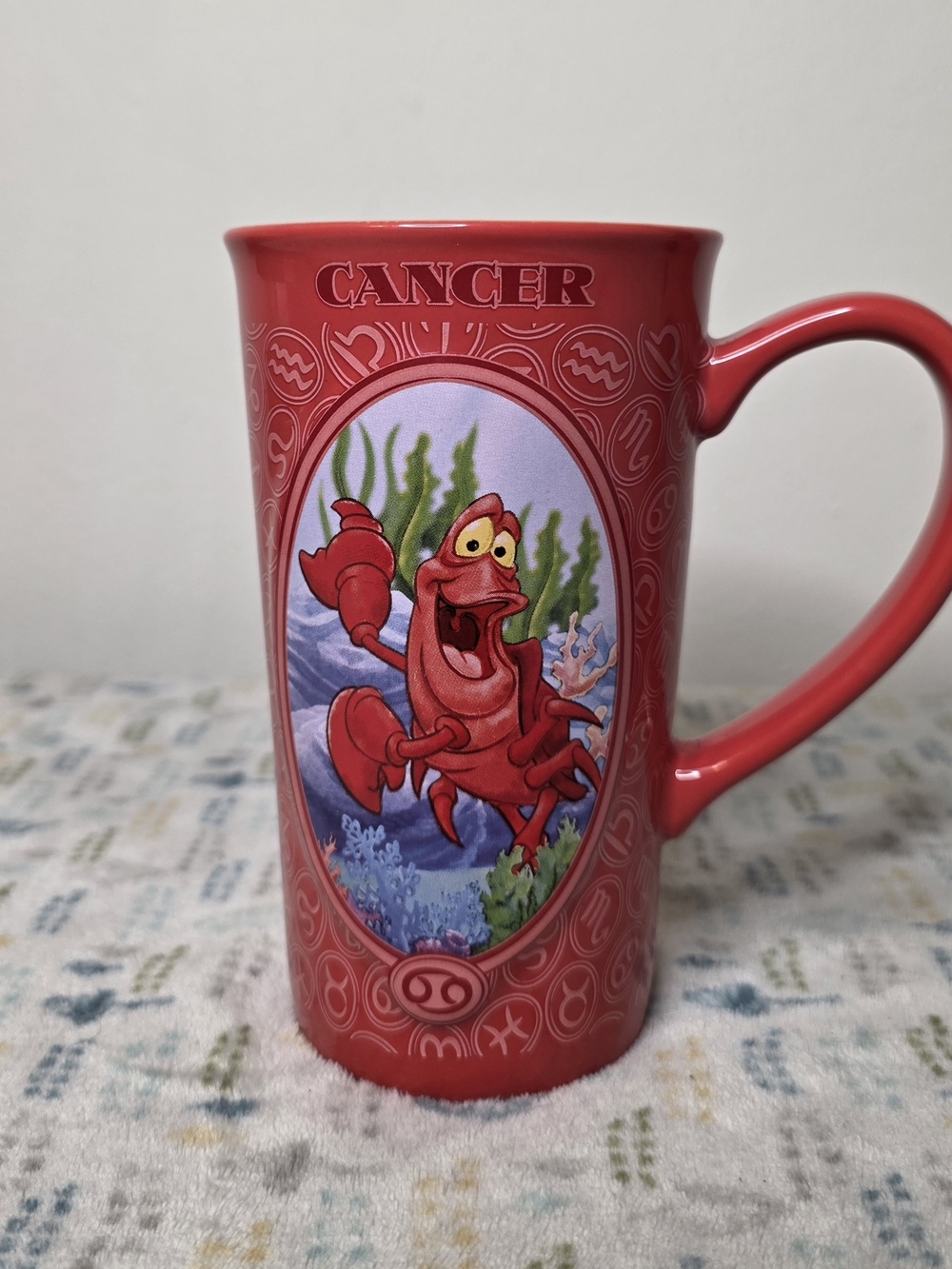 Disney Store Little Mermaid Sebastian Zodiac Cancer Mug
